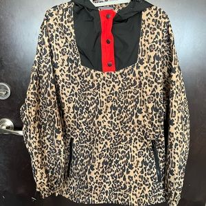 J.Crew Leopard Print Anorak Jacket